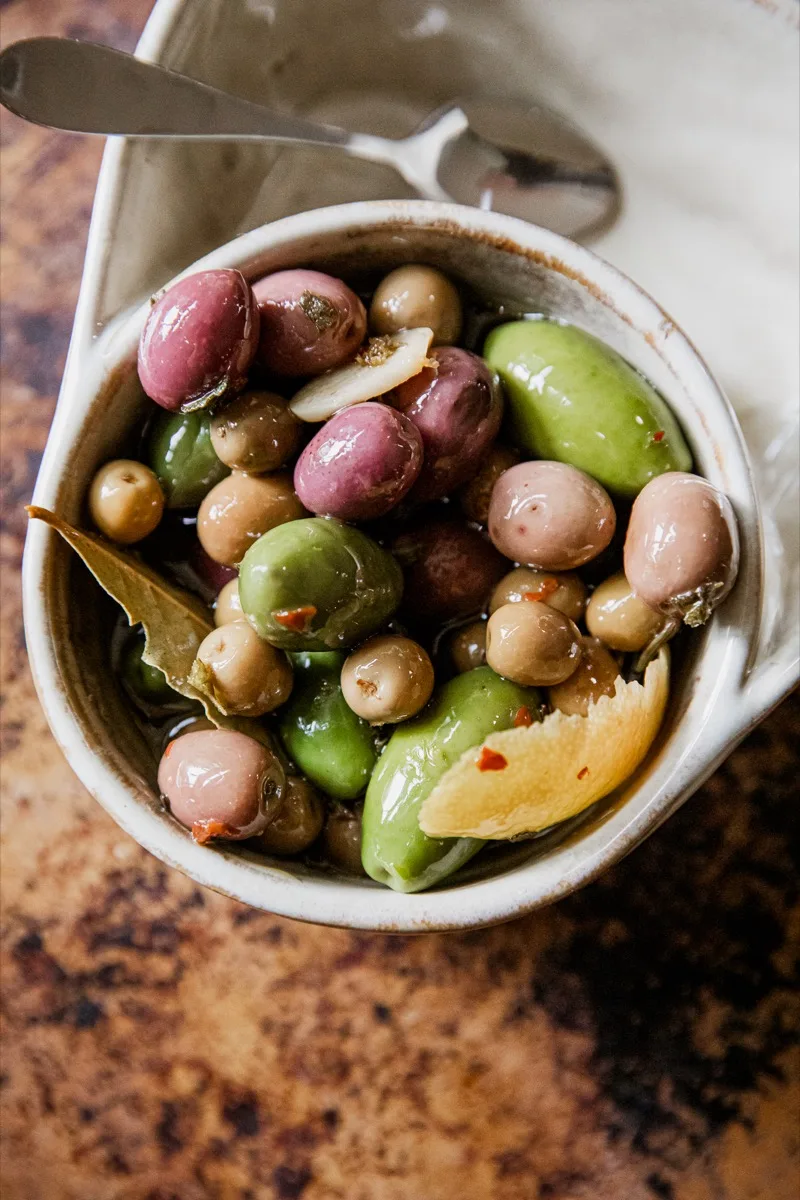 Warm Marinated Olives