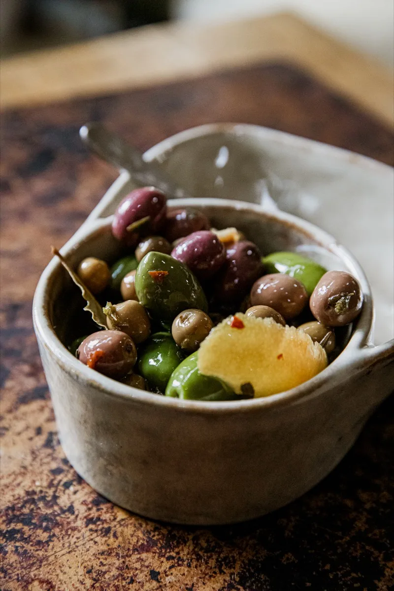 Warm Marinated Olives