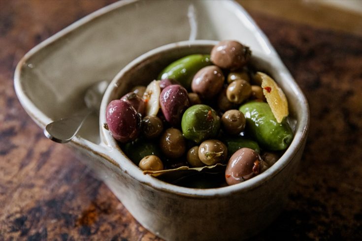 Warm Marinated Olives