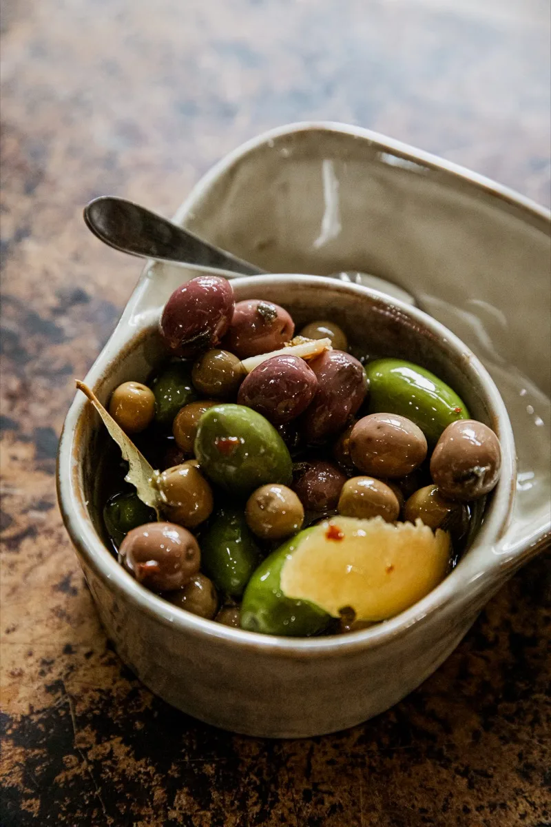 Warm Marinated Olives