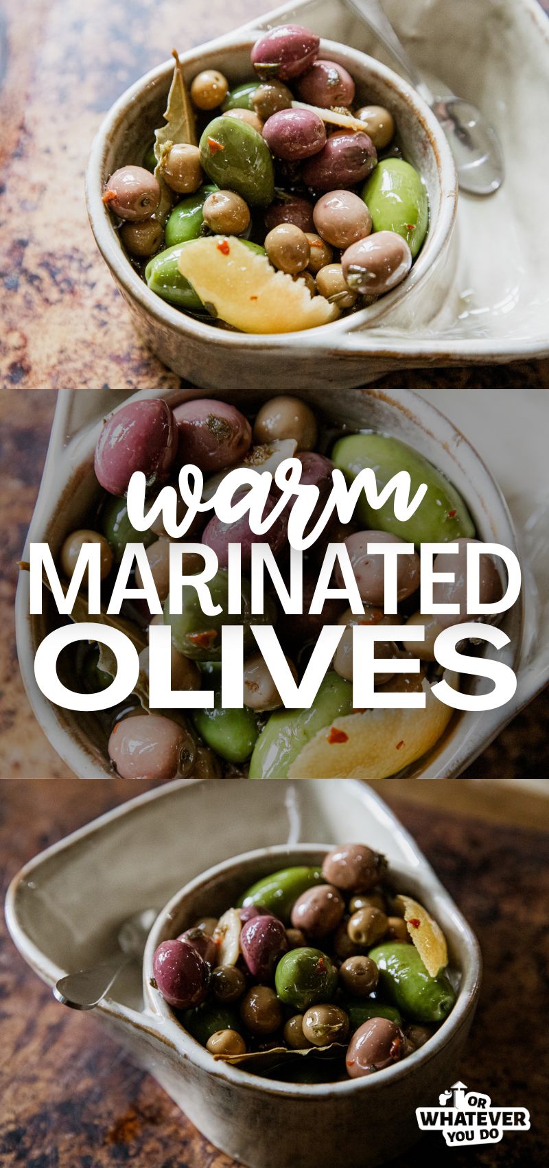 Warm Marinated Olives