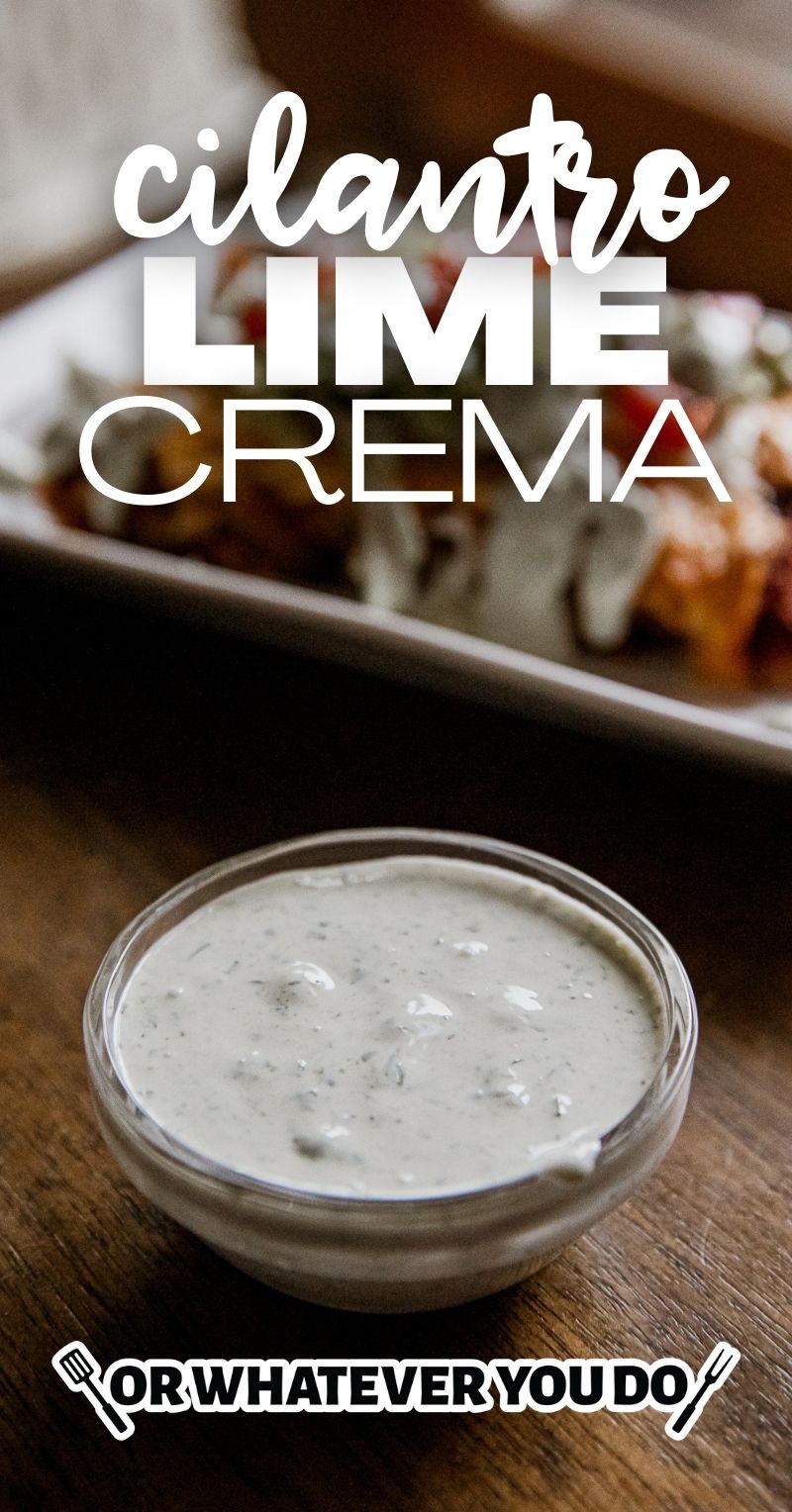 Cilantro Lime Crema