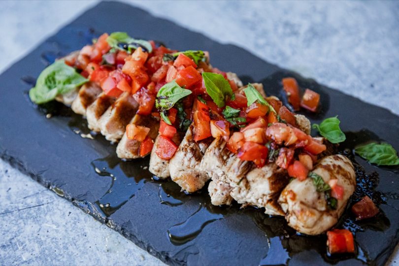 Traeger Chicken Bruschetta