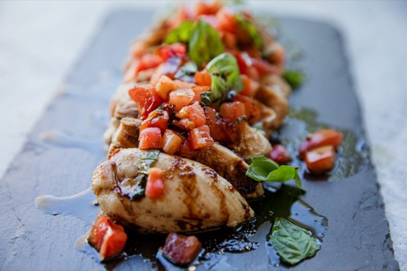 Traeger Chicken Bruschetta