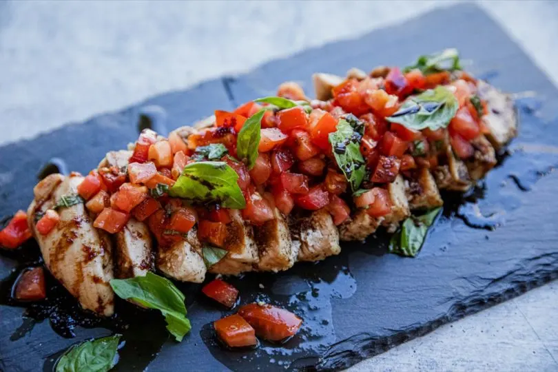 Traeger Chicken Bruschetta