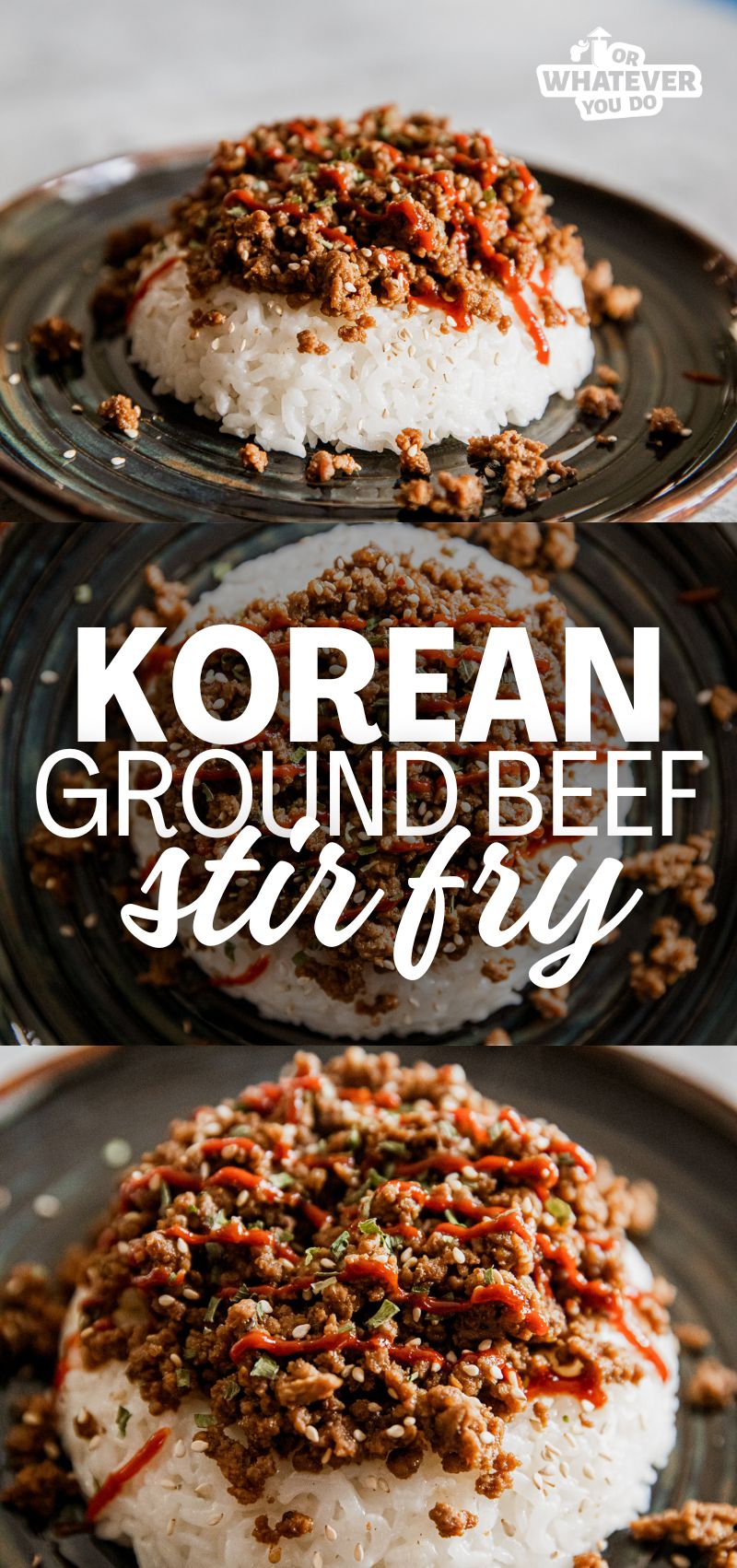Korean Ground Beef Stir Fry