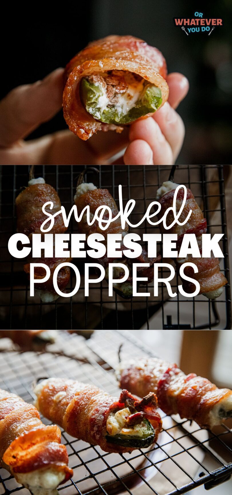 Smoked Cheesesteak Poppers