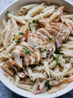 Traeger Creamy Chicken Pasta