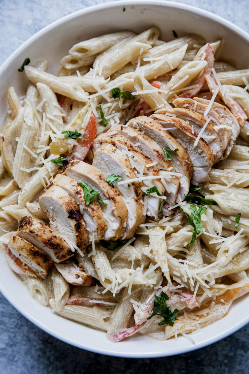 Traeger Creamy Chicken Pasta