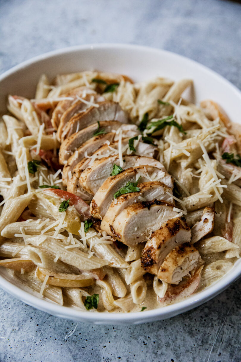 Traeger Creamy Chicken Pasta