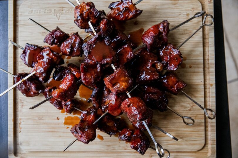 Grilled Pork Shoulder Skewers