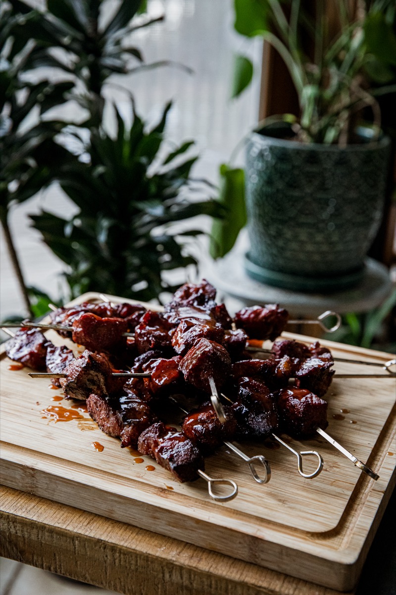 Grilled Pork Shoulder Skewers