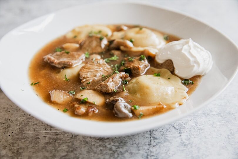 Beef Stroganoff Ravioli