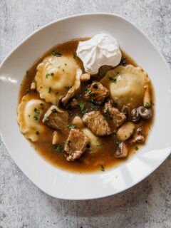 Beef Stroganoff Ravioli