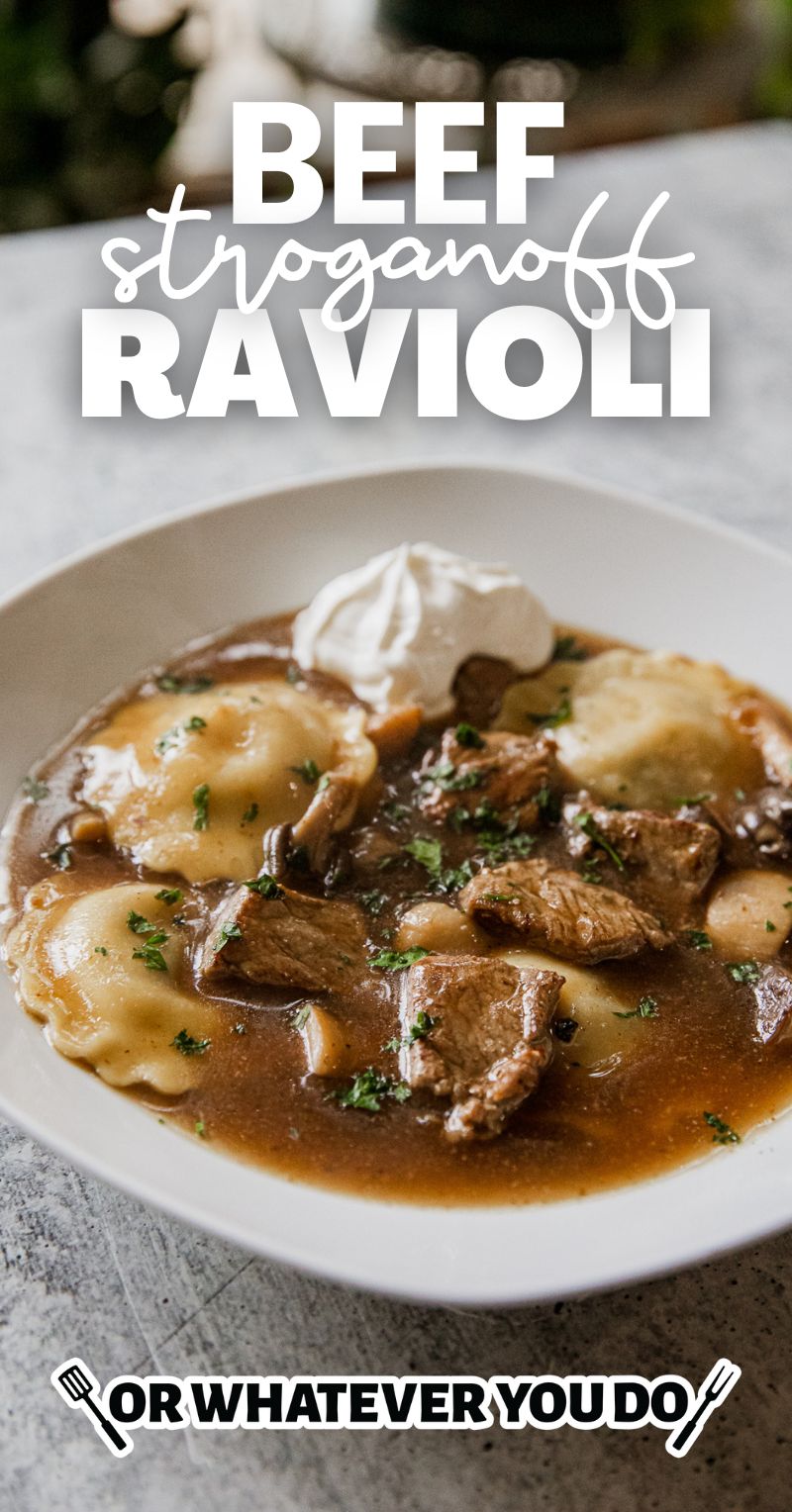 Beef Stroganoff Ravioli