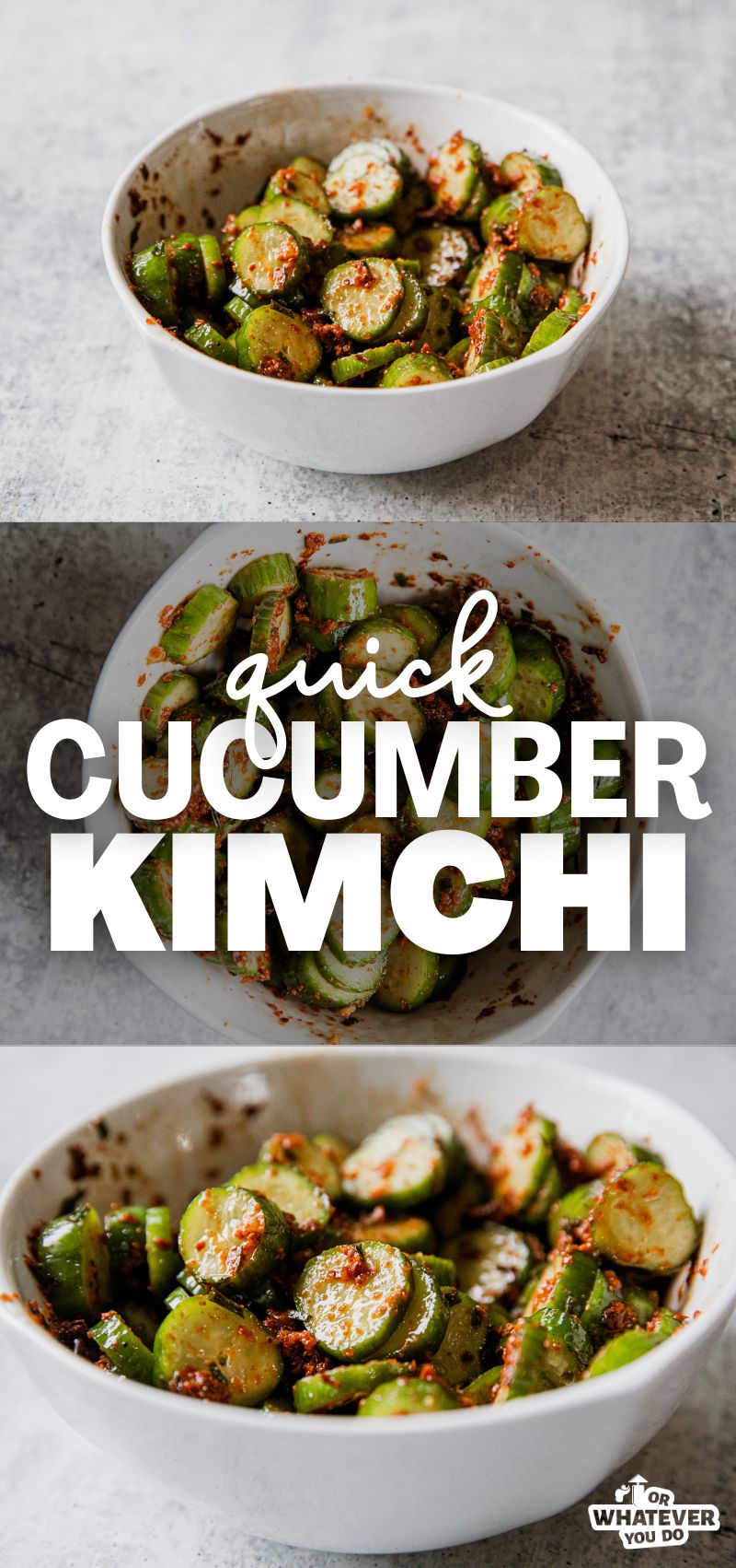 Quick Cucumber Kimchi