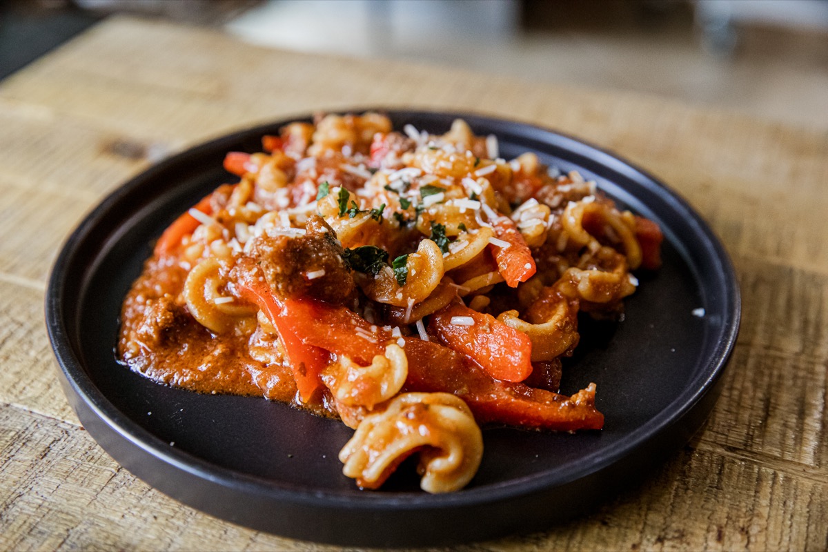 Spicy Sausage and Peppers Pasta