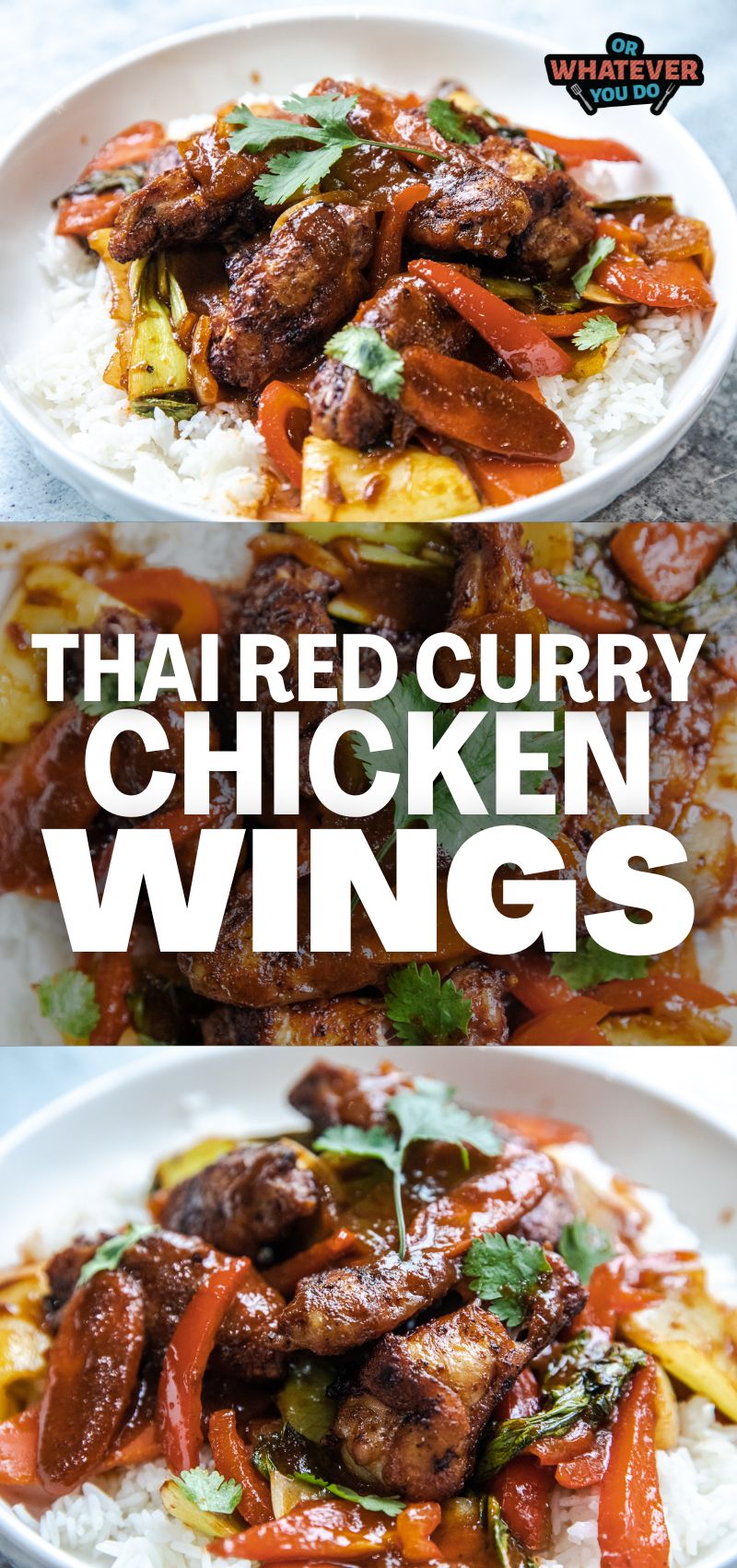 Thai Red Curry Chicken Wings