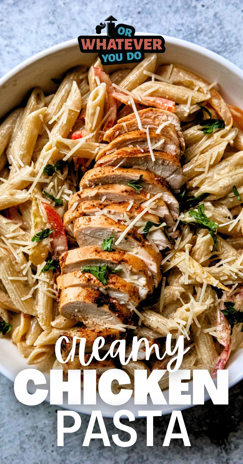 Traeger Creamy Chicken Pasta