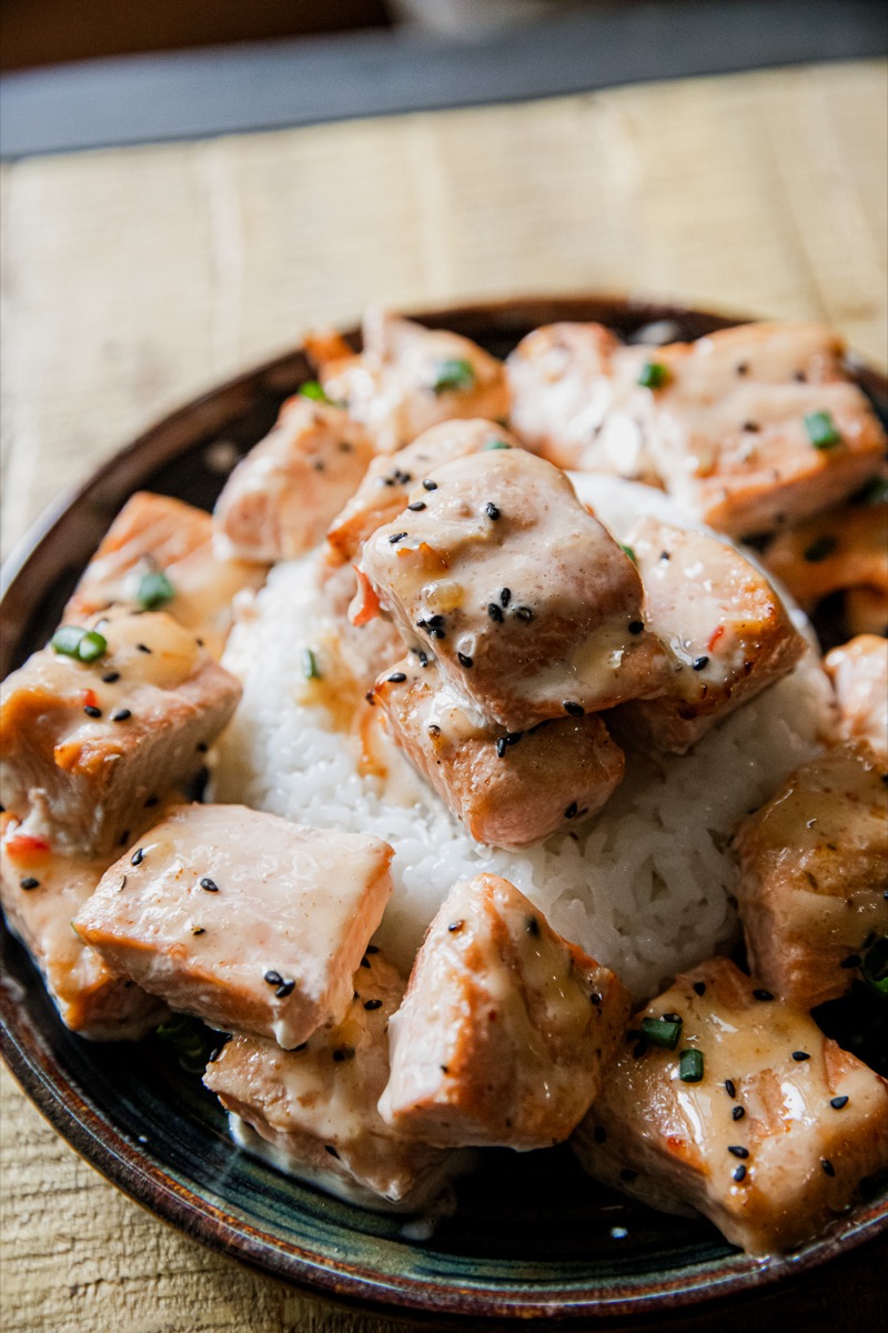 Air Fryer Bang Bang Salmon