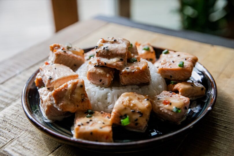 Air Fryer Bang Bang Salmon