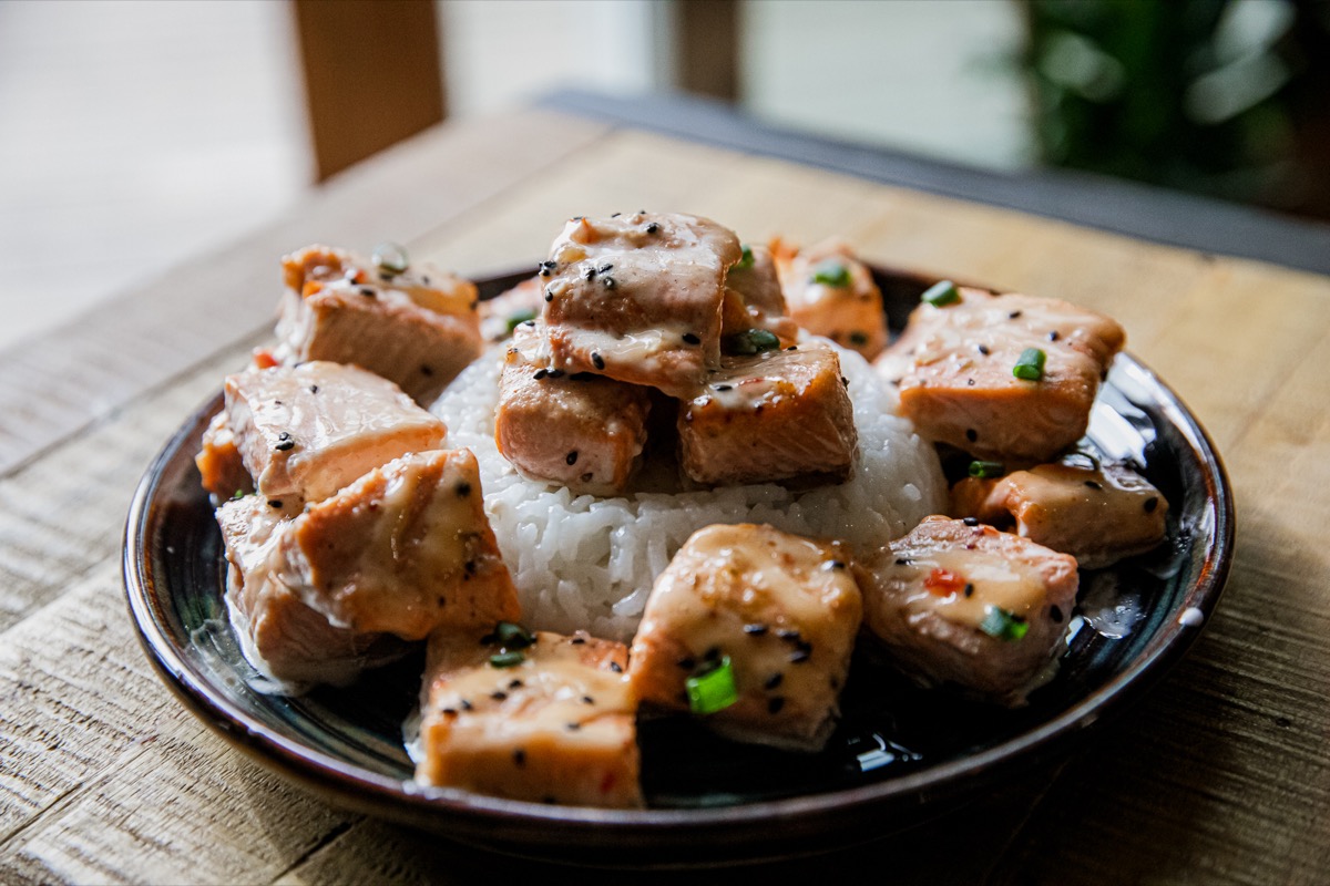 Air Fryer Bang Bang Salmon