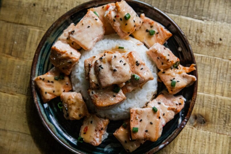 Air Fryer Bang Bang Salmon