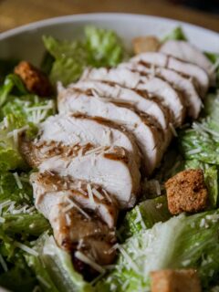 Traeger Chicken Caesar Salad