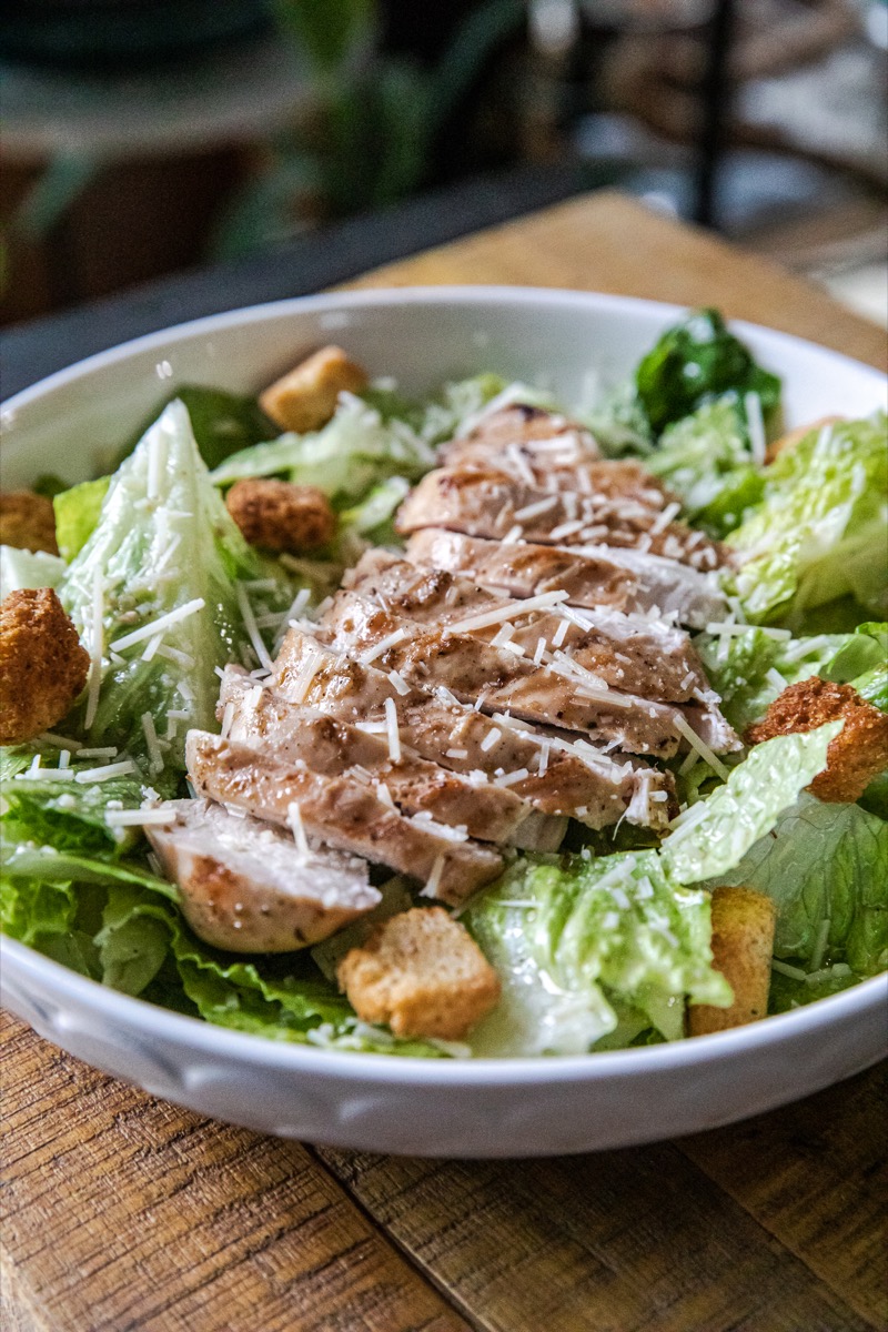 Traeger Chicken Caesar Salad