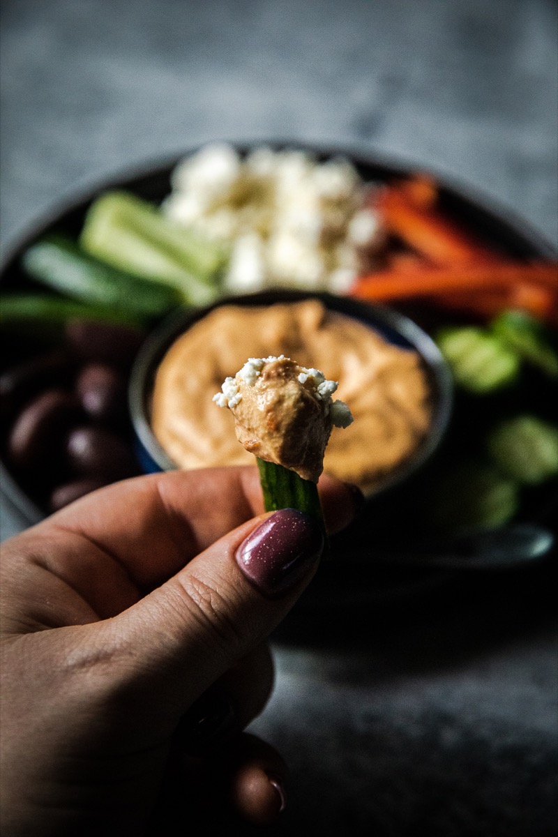 Traeger Red Pepper Hummus