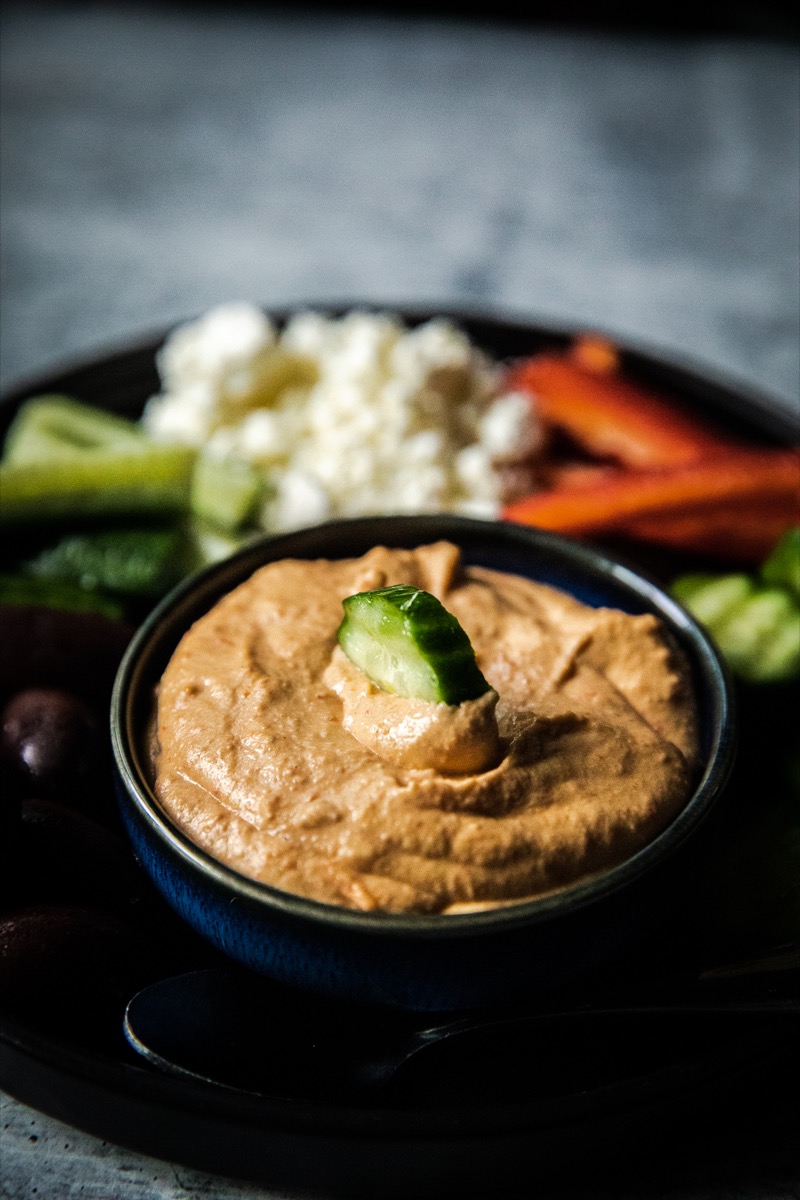 Traeger Red Pepper Hummus