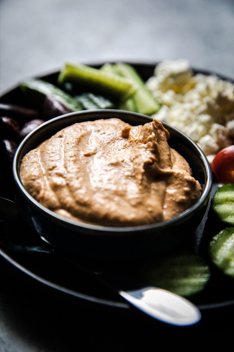 Traeger Red Pepper Hummus