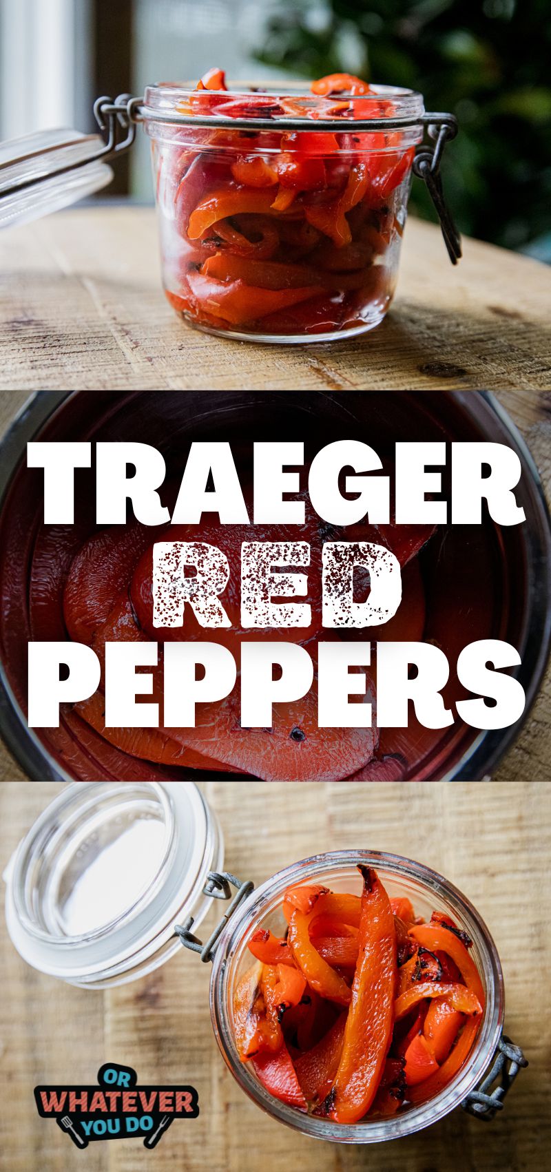 Traeger Roasted Red Peppers