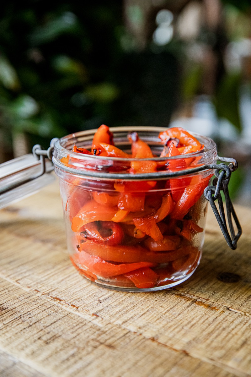 Traeger Roasted Red Peppers