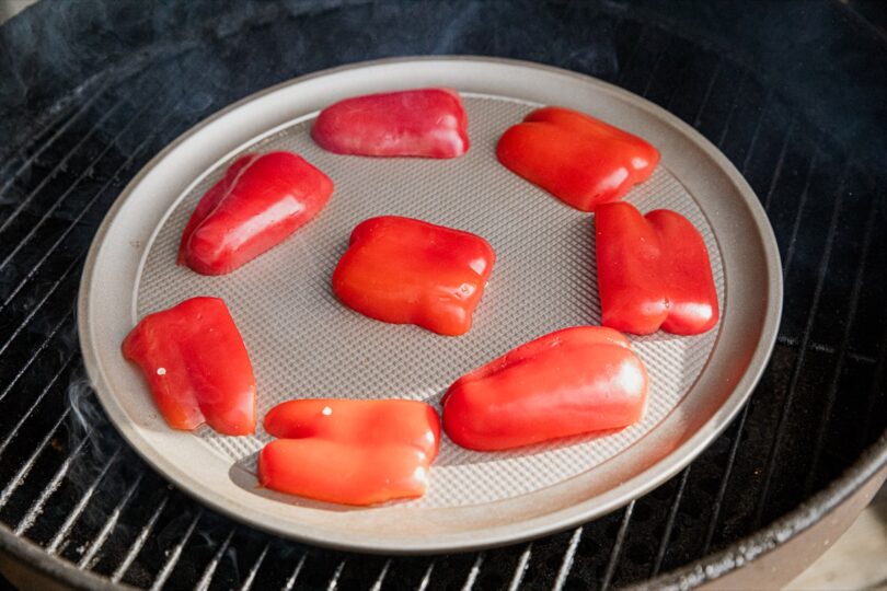 Traeger Roasted Red Peppers