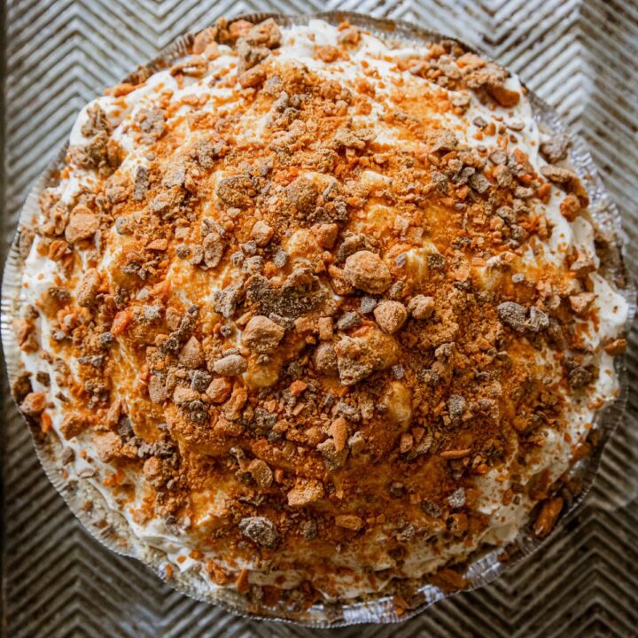 No-Bake Butterfinger Fluff Pie