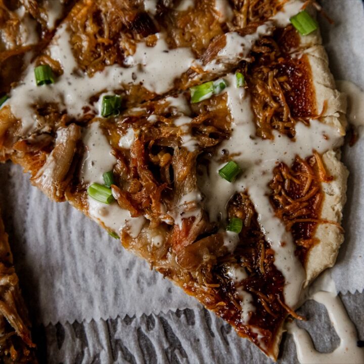 Smoked Pulled Pork Pizza