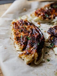 Traeger Parmesan Cabbage Steaks