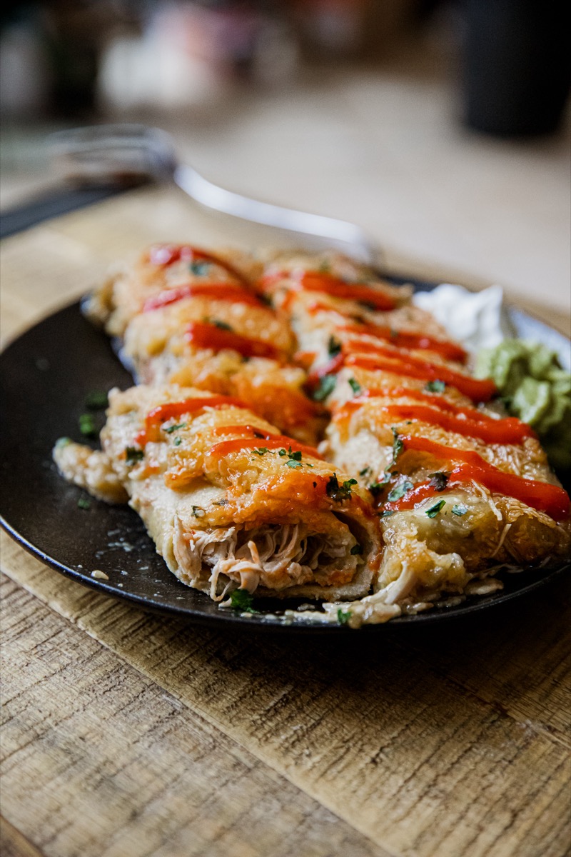 Verde Chicken Enchiladas