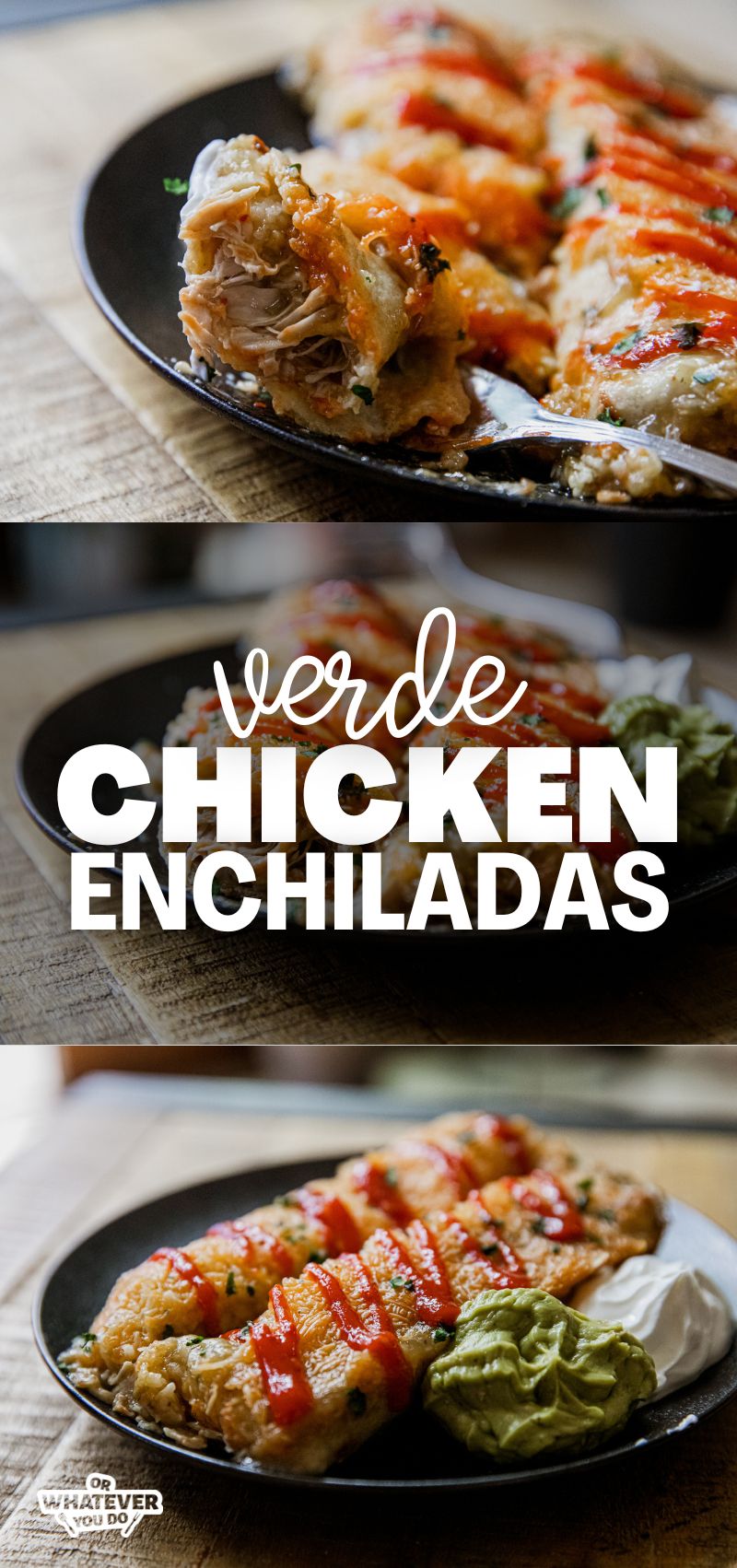 Verde Chicken Enchiladas