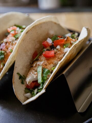 Grilled Rockfish Tacos with Garlic Lime Sauce