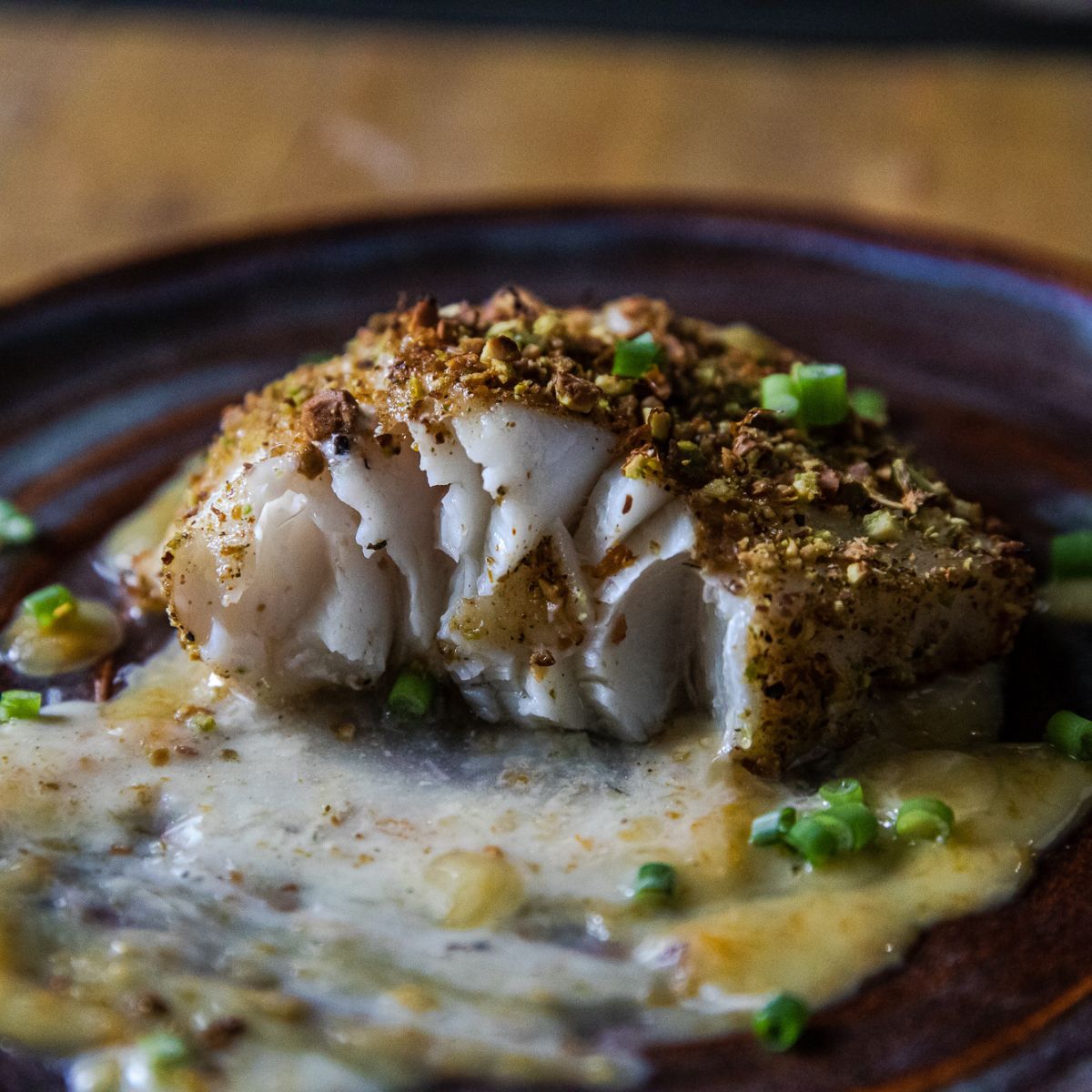 Pistachio Crusted Lingcod