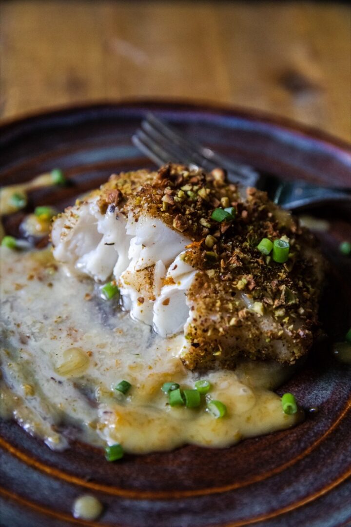 Pistachio Crusted Lingcod Or Whatever You Do