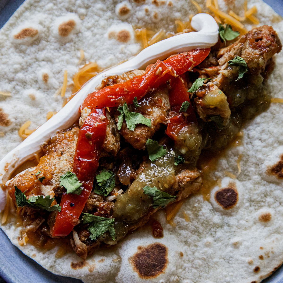 Easy Crockpot Chicken Fajitas