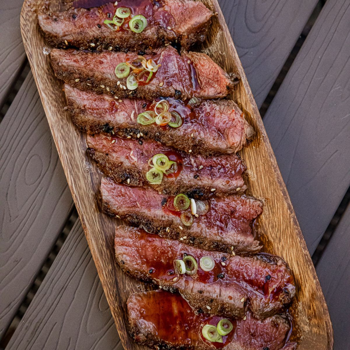 Spicy Blackstone Flat Iron Steak