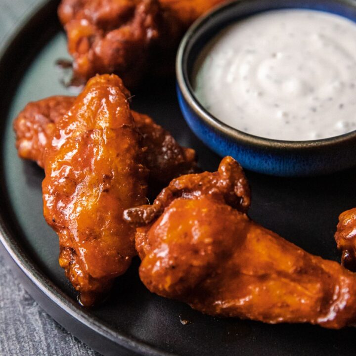 Breaded Smoked and Fried Buffalo Wings