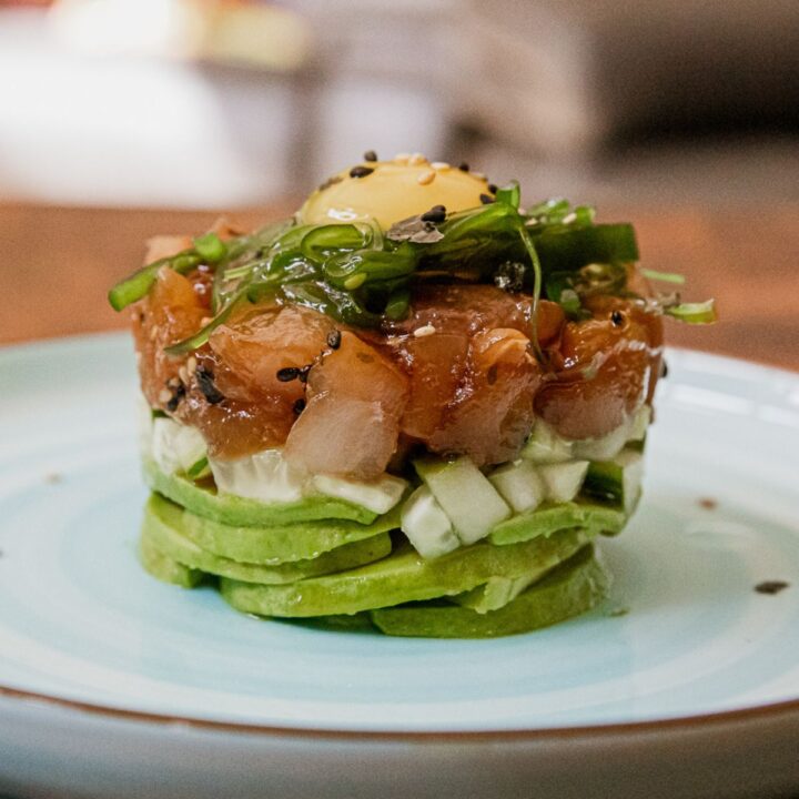 Albacore Tuna Poke Tower