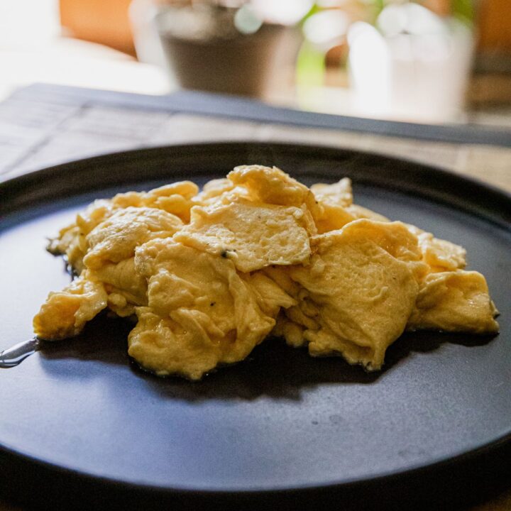 Fluffy Blackstone Scrambled Eggs