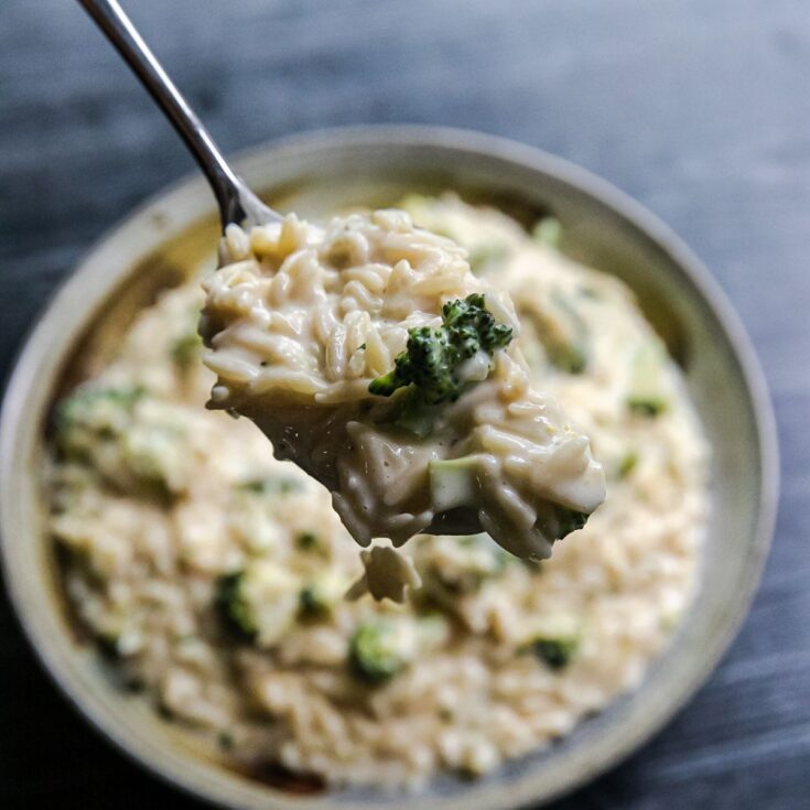 Broccoli Cheese Orzo