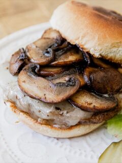 Mushroom and Swiss Burger